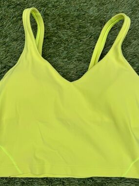 Lululemon Neon Yellow Sports Bralette Top